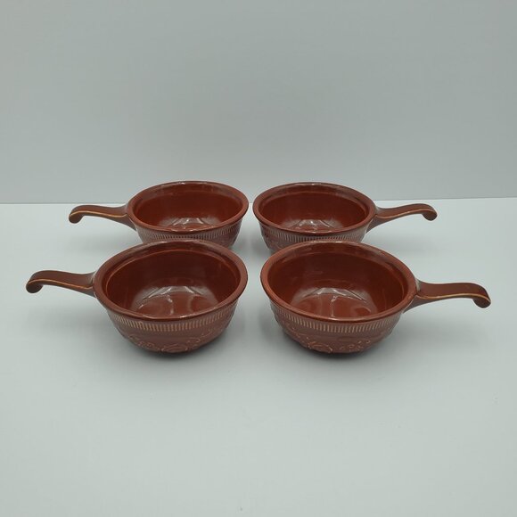 Taylor Smith & Taylor Oven Serve Brown Individual French Casserole Dishes TS&T - Picture 2 of 8